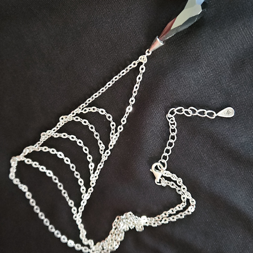 Silpada 925 Necklace with Black Pendant